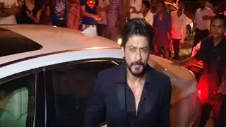 Shahrukh Khan at Deepika Padukone's PIKU movie success party.
