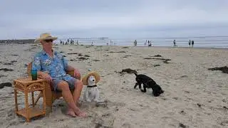 The Beach Captain in Time-Lapse. Ocean Beach - Dog Beach, California. TL 117