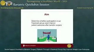 Social Support Provided to Bariatric Surgery Patients Through a Facebook Group May Improve Weigh...