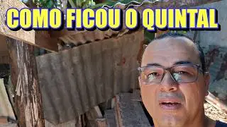 O FOG&Atilde;O DE LENHA E COMO FICOU TRISTE O QUINTAL
