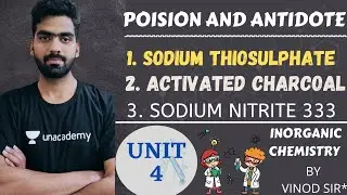 poison and antidote || sodium thiosulphate || activated charcoal || sodium nitrite 333 #pharmacy