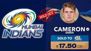 IPL Mini Auction 2023 Live : Cameron Green sold out for MI in 17.50 crore, IPL Auction Livestreaming