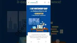 3 days #Reliance #internship2023 (All expenses given by#reliance )Check description box #chatgpt