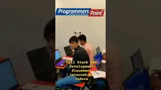 Full Stack development placement training, indore