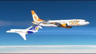 SIMULA&Ccedil;&Atilde;O REAL&Iacute;STA DO ACIDENTE DA GOL EM 2006. (&Aacute;UDIO REAL) / VOO 1907 -  #flightsimulator