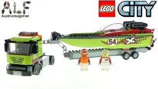 LEGO City 60254 Race Boat Transporter - Lego Speed Build Review