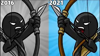 Stick War Legacy - Old Version(2016) vs New Version(2021) Short Game Movie Trailer | Gameplay FHD