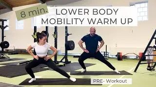 LOWER BODY | 8 min Mobility warm up routine | before leg training | pre workout follow along