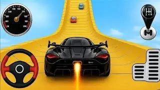 Impossible Crazy Cars Mega Ramp Car Stunts Racing Driver Master Simulator Games Android Gameplay