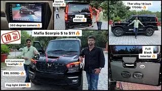 Scorpio classic s11 modified headlight✅scorpio classic modified✅Scorpio classic genuine accessories✅