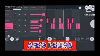 How to create and afro beat drums with the Shaker on fl studio mobile