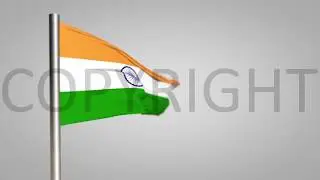 INDIA Flag Animation in 3D