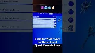 Fortnite *NEW* Dark ice Quest Requirements & Quest Rewards Look #new #free #questpack #shorts #ad