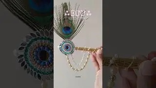 DIY krishna bansuri ✨🦚 Janmashtami ❣️ #diy #janmashtami #bansuri #creative #craft #shorts