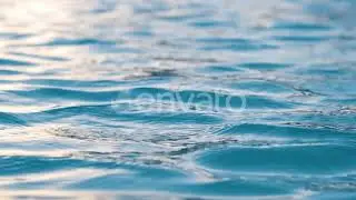 Turquoise Water Rippling in the Sunrise or Sunset