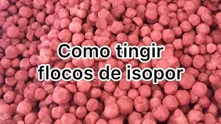 Como tingir isopor