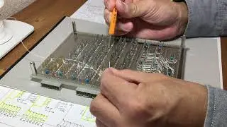 Wire wrapping of homemade 6502 computer PERSEUS-8