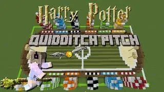 Building a Harry Potter Quidditch Pitch in Minecraft!