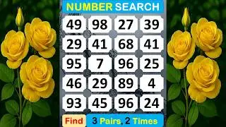 Number Search: Brain Exercises During Find Numbers. #braingame #memory #puzzle #quiz #mindset -#416