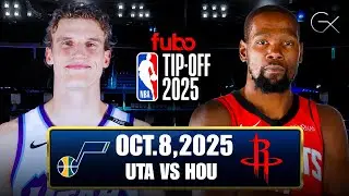 Utah Jazz Vs Houston Rockets LIVE COMMENTARY | #NBAPreseason