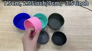 Custom Rubber Anti Slip Cup Bottom Cover Holder Boot Thermal Flask Bottle Silicone Sleeve