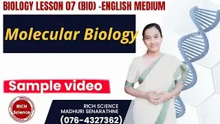 Molecular Biology  English medium sample video / Biology lesson 07