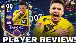 UTOTS SANCHO 99 RATED PLAYER REVIEW AND GAMEPLAY! | FIFA MOBILE 21!