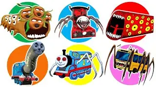 Spin Wheel Tree Head Train, Choo Choo Charles, Train Eater, Thomas Lipan, Thomas Train, Bus Eater