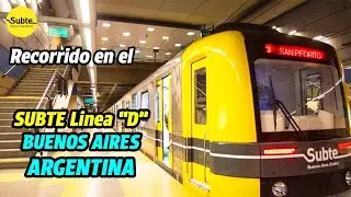 SUBTE BUENOS AIRES LINEA D - ARGENTINA 🇦🇷  FACULTAD DE MEDICINA &rarr; PLAZA ITALIA | 2024