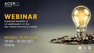 ACER webinar: expected benefits of co-optimisation in day-ahead electricity market (10 June 2024)