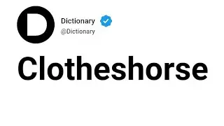 Clotheshorse Meaning In English