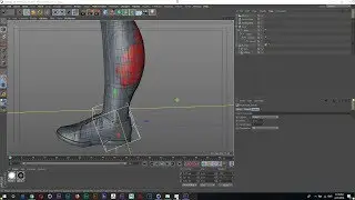 Test Rigging  Leg in C4D R19 With Muscle