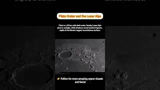 Plato Crater and the Lunar Alps: Mountains on the Moon 🌕