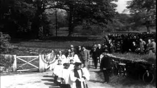 Funeral of T.E. Lawrence, Moreton, Dorset, England. HD Stock Footage