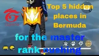 Top 5 hidden places in Bermuda for grandmaster rank pushing 40 to 50 + #viralvideo #freefire 