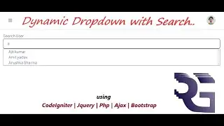 Dynamic Dropdown with Search using CodeIgniter | JQuery | Bootstrap | Php | Ajax