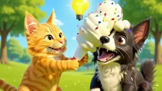Cat vs Dog: The Epic Ice Cream War! 🍦😸🐶
