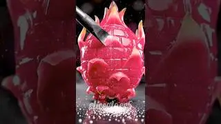 Cutting Glass Brick Dragon Fruit ASMR | Satisfying #asmr #shorts #brick #fruitcutting
