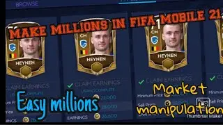 Market manipulation guide!! Fifa mobile ! Earn millions of coins with simple trick