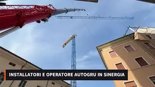 Installazione della gru City Crane Raimondi MR66E - Mantova