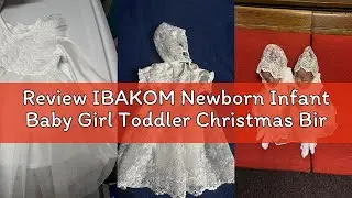 Review IBAKOM Newborn Infant Baby Girl Toddler Christmas Birthday Outfits Flower Print Soft Christen
