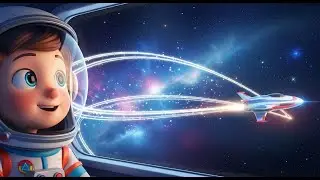 Flying Spaceship Goes Zoom Across the Moon | Pikaboo Rhyme | Fun Space Learning Song for Kids 2025