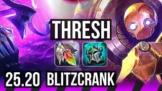 THRESH & Lucian vs BLITZCRANK & Caitlyn (SUP) | Dominating | KR Master | 25.20