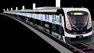 [Hmmsim 2 CPTM] Metrô Rio. Linha 1, Uruguai X Catete. CNR 4000.