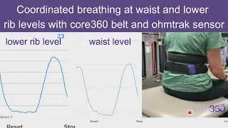 Proper 360&deg; expansion with inhalation at lower rib and waist level