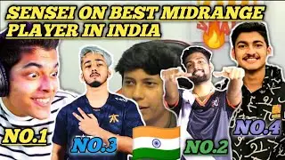 @Sensei On Best Mid range Player In India🔥😳@Jonathan & @Punk & @Scout & @Goblin & @Spraygod & @Snax