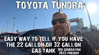 Easy way to tell if your 2022 or newer 3rd gen Tundra has the big gas tank or the small