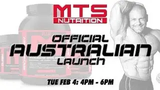 MTS Nutrition Supplements Official Australian Launch | MassiveJoes.com Whey Clash Machine Fuel