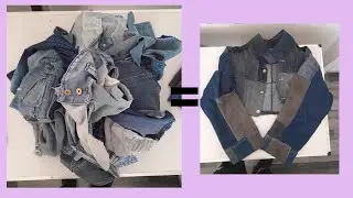 Cómo hacer una chaqueta de denim reciclado #modasostenible #marcaderopa
