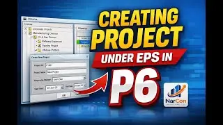 How to Creat a Project Under EPS in Primavera P6 I Step-by-Step Tutopial